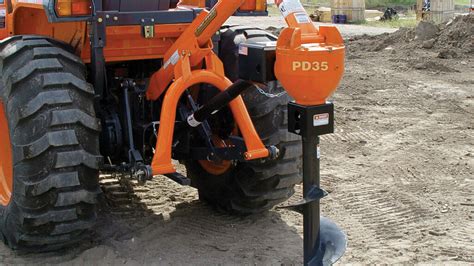 post hole digger attachment skid steer|kubota post hole digger attachment.